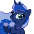 Size: 50x50 | Tagged: safe, artist:taritoons, part of a set, character:princess luna, animated, clapping, clapping ponies, female, icon, simple background, solo, sprite, transparent background