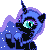 Size: 50x50 | Tagged: safe, artist:taritoons, part of a set, character:nightmare moon, character:princess luna, animated, clapping, clapping ponies, female, icon, simple background, solo, sprite, transparent background