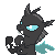 Size: 50x50 | Tagged: safe, artist:taritoons, part of a set, species:changeling, animated, clapping, clapping ponies, cute, cuteling, icon, simple background, solo, sprite, transparent background