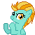 Size: 50x50 | Tagged: safe, artist:taritoons, part of a set, character:lightning dust, animated, clapping, clapping ponies, cute, dustabetes, female, icon, simple background, solo, sprite, transparent background
