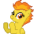 Size: 50x50 | Tagged: safe, artist:taritoons, part of a set, character:spitfire, animated, clapping, clapping ponies, cute, cutefire, female, icon, simple background, solo, sprite, transparent background