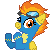 Size: 50x50 | Tagged: safe, artist:taritoons, part of a set, character:spitfire, animated, clapping, clapping ponies, clothing, cute, cutefire, female, goggles, icon, simple background, solo, sprite, transparent background, uniform, wonderbolts uniform