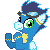 Size: 50x50 | Tagged: safe, artist:taritoons, part of a set, character:soarin', animated, clapping, clapping ponies, clothing, cute, icon, male, simple background, soarinbetes, solo, sprite, transparent background, uniform, wonderbolts uniform