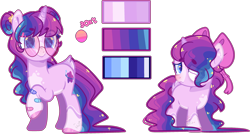 Size: 1280x688 | Tagged: safe, artist:jxst-alexa, oc, oc:athena, species:pony, species:unicorn, female, filly, glasses, mare, reference sheet, simple background, solo, transparent background