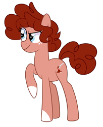 Size: 1024x1255 | Tagged: safe, artist:ashidaii, oc, oc:paprika, parent:cheese sandwich, parent:pinkie pie, parents:cheesepie, species:earth pony, species:pony, female, mare, offspring, simple background, solo, transparent background
