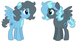 Size: 1024x564 | Tagged: safe, artist:ashidaii, oc, oc only, oc:floral rift, species:pegasus, species:pony, female, mare, palette swap, ponidox, recolor, self ponidox, simple background, transparent background