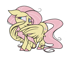 Size: 1024x800 | Tagged: safe, artist:pandan009, character:fluttershy, species:pegasus, species:pony, colored hooves, covering, female, floppy ears, head turn, looking away, looking sideways, mare, nervous, open mouth, simple background, solo, standing, three quarter view, transparent background, wing covering