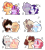 Size: 1280x1434 | Tagged: safe, artist:jxst-alexa, base used, character:applejack, character:cheese sandwich, character:discord, character:dumbbell, character:fluttershy, character:maud pie, character:pinkie pie, character:rainbow dash, character:rarity, character:sunset shimmer, character:trouble shoes, character:twilight sparkle, species:pony, ship:cheesepie, ship:discoshy, ship:dumbdash, ship:rarimaud, ship:sunsetsparkle, female, lesbian, male, mane six, pony discord, rainbow-less dash, shipping, simple background, straight, transparent background, troublejack