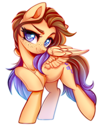 Size: 700x859 | Tagged: safe, artist:cabbage-arts, oc, oc only, oc:clematis, species:pegasus, species:pony, simple background, solo, transparent background