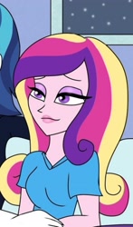 Size: 2048x3492 | Tagged: safe, artist:purfectprincessgirl, character:dean cadance, character:princess cadance, character:shining armor, my little pony:equestria girls, alumnus shining armor, cropped, female, offscreen character