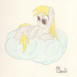 Size: 1400x1400 | Tagged: safe, artist:ramott, character:derpy hooves, species:pegasus, species:pony, female, mare