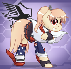 Size: 3160x3076 | Tagged: safe, artist:mrlolcats17, species:earth pony, species:pony, azur lane, capelet, cl-55, clothing, eagle union, high res, knight of the seas, lite crusier, ponified, shipmare, solo, uniform, uss cleveland, vector