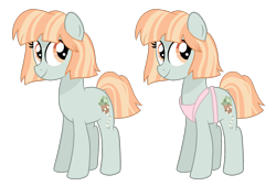 Size: 1024x692 | Tagged: safe, artist:ashidaii, oc, oc:fairylight, species:earth pony, species:pony, apron, clothing, female, mare, simple background, solo, transparent background