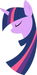 Size: 1502x2972 | Tagged: safe, artist:xpesifeindx, character:twilight sparkle, species:pony, species:unicorn, bust, eyes closed, female, horn, lineless, mare, minimalist, modern art, portrait, simple background, solo, transparent background