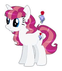 Size: 353x404 | Tagged: safe, artist:sweet-psycho-uwu, base used, parent:prince blueblood, parent:rarity, parents:rariblood, species:pony, species:unicorn, female, ic, mare, offspring, simple background, solo, transparent background