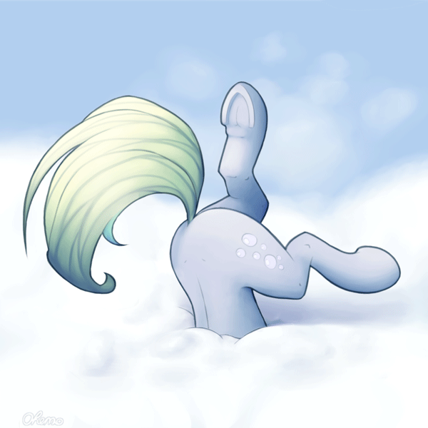 Size: 600x600 | Tagged: safe, artist:ohemo, artist:szafir87, character:derpy hooves, species:pegasus, species:pony, adorable distress, animated, bubble butt, butt, butt only, buttstuck, cloud, cute, derpabetes, derpy doing derpy things, face down ass up, faceplant, female, frog (hoof), gif, head in the clouds, hoofy-kicks, i just don't know what went wrong, mare, on a cloud, plot, silly, silly pony, sky, so ridiculous it's funny, solo, stuck, szafir87 is trying to murder us, underhoof