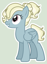 Size: 1155x1556 | Tagged: safe, artist:sweet-psycho-uwu, base used, oc, parent:trixie, parent:zephyr breeze, species:pegasus, species:pony, female, mare, offspring, simple background, solo