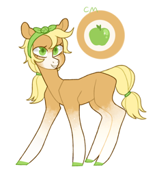Size: 990x1077 | Tagged: safe, artist:jellybeanbullet, character:applejack, species:earth pony, species:pony, g5 leak, leak, applejack (g5), female, mare, redesign, simple background, solo, white background
