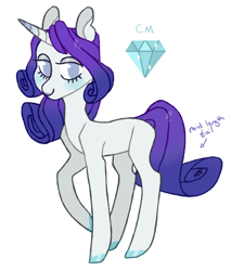 Size: 890x989 | Tagged: safe, artist:jellybeanbullet, character:rarity, species:pony, species:unicorn, g5 leak, leak, female, hooves, mare, rarity (g5), redesign, simple background, solo, white background