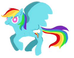 Size: 1680x1320 | Tagged: safe, artist:underwoodart, character:rainbow dash, species:pegasus, species:pony, colored, flat colors, simple background, simple shading, transparent background