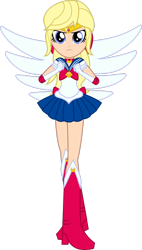 Size: 1844x3253 | Tagged: safe, artist:mit-boy, character:megan williams, my little pony:equestria girls, female, sailor moon, simple background, solo, transparent background