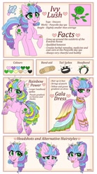 Size: 1920x3448 | Tagged: safe, artist:sk-ree, oc, oc:ivy lush, species:pony, species:unicorn, clothing, crying, dress, female, gala dress, mare, rainbow power, reference sheet, solo