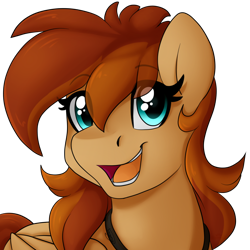 Size: 1000x1000 | Tagged: safe, artist:dreamy, artist:littledreamycat, oc, oc only, oc:thunder twirl, species:pegasus, species:pony, commission, profile picture, simple background, solo, transparent background