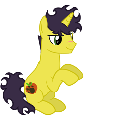 Size: 6240x6524 | Tagged: safe, artist:aborrozakale, oc, oc only, oc:applepup, species:pony, species:unicorn, absurd resolution, male, simple background, solo, stallion, transparent background, vector
