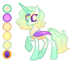 Size: 2498x2164 | Tagged: safe, artist:bounswetie, artist:sweet-psycho-uwu, base used, oc, oc only, oc:celestial ivy, parent:princess celestia, parent:thorax, parents:thoralestia, species:changepony, female, hybrid, offspring, simple background, solo, transparent background