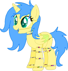 Size: 366x382 | Tagged: safe, artist:westrail642fan, oc, oc only, oc:crystal sky, species:alicorn, species:pony, alicorn oc, animatronic, horn, rise and fall, robot, simple background, solo, spring-lock, spring-lock animatronic, transparent background, wings