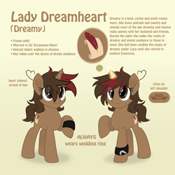 Size: 2000x2000 | Tagged: safe, artist:dreamy, artist:littledreamycat, oc, oc:dreamheart, species:pony, species:unicorn, female, mare, reference sheet, ring, wedding ring