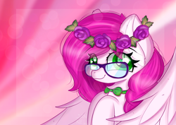 Size: 5787x4092 | Tagged: safe, artist:janelearts, oc, species:pegasus, species:pony, absurd resolution, female, glasses, mare, solo
