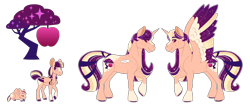 Size: 6000x2500 | Tagged: safe, artist:jackiebloom, parent:applejack, parent:twilight sparkle, parents:twijack, species:alicorn, species:pony, baby, baby pony, colored wings, female, filly, magical lesbian spawn, mare, multicolored wings, offspring, simple background, transparent background, wings