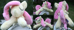 Size: 4802x2000 | Tagged: safe, artist:bastler, character:fluttershy, species:pegasus, species:pony, eyes closed, female, irl, mare, photo, plushie, sleeping, solo