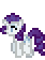 Size: 42x56 | Tagged: safe, artist:zeka10000, character:rarity, species:pony, species:unicorn, animated, female, gif, gif for breezies, picture for breezies, pixel art, simple background, solo, terraria, transparent background, walking