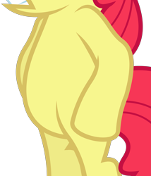 Size: 3241x3786 | Tagged: safe, artist:dasprid, edit, character:apple bloom, episode:hearts and hooves day, g4, my little pony: friendship is magic, belly, bipedal, cropped, female, pictures of bellies, simple background, solo, transparent background, vector, vector edit