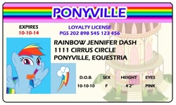 Size: 500x300 | Tagged: safe, artist:doctorxfizzle, character:rainbow dash, full name, license