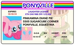 Size: 500x300 | Tagged: safe, artist:doctorxfizzle, character:pinkie pie, full name, license