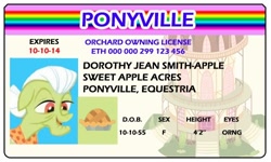 Size: 500x300 | Tagged: safe, artist:doctorxfizzle, character:granny smith, full name, license