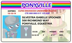 Size: 500x300 | Tagged: safe, artist:doctorxfizzle, character:silver spoon, full name, license