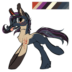 Size: 2000x2000 | Tagged: safe, artist:intfighter, oc, oc only, species:earth pony, species:pony, g4, earth pony oc, simple background, solo, tongue out, transparent background