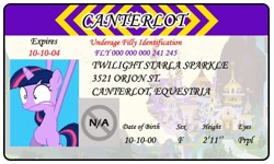 Size: 500x300 | Tagged: safe, artist:doctorxfizzle, character:twilight sparkle, filly twilight sparkle, full name, license, younger