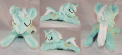 Size: 4017x1800 | Tagged: safe, artist:bastler, character:lyra heartstrings, species:pony, species:unicorn, g4, eyes closed, irl, photo, plushie, sleeping