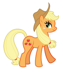 Size: 1782x2046 | Tagged: safe, alternate version, artist:mfg637, character:applejack, character:derpy hooves, species:earth pony, species:pony, g4, .svg available, digital art, simple background, solo, svg, transparent background, vector