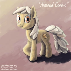 Size: 1280x1280 | Tagged: safe, artist:dahtamnay, 30 minute art challenge, cookie, food pony, original species, ponified