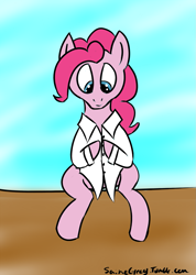 Size: 1069x1500 | Tagged: safe, artist:saine grey, character:pinkie pie, clothing, female, shirt, solo
