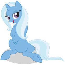 Size: 2480x2486 | Tagged: safe, artist:littlehybridshila, character:trixie, species:pony, species:unicorn, g4, female, high res, mare, simple background, sitting, solo, transparent background, underhoof, vector