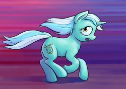 Size: 1981x1400 | Tagged: safe, artist:dahtamnay, character:lyra heartstrings, species:pony, species:unicorn, female, running, scared, solo