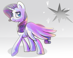 Size: 1500x1200 | Tagged: safe, artist:zoiby, character:rarity, species:alicorn, species:pony, alicornified, female, race swap, raricorn, solo