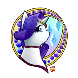Size: 1000x1000 | Tagged: safe, artist:norang94, character:rarity, female, solo